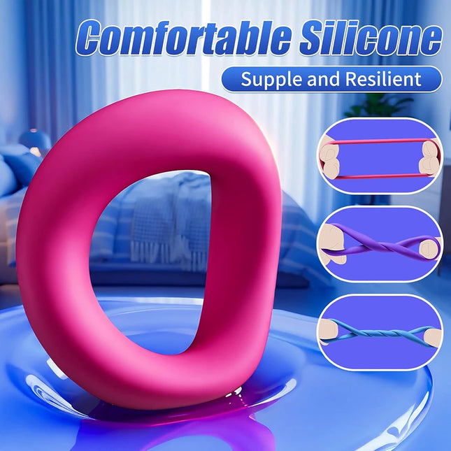 Cock Ring Set Tension Silicone Penis Ring Sex Toys Erection Enhancing Long Lasting Stronger Adult Sex Toys for Men Penisring