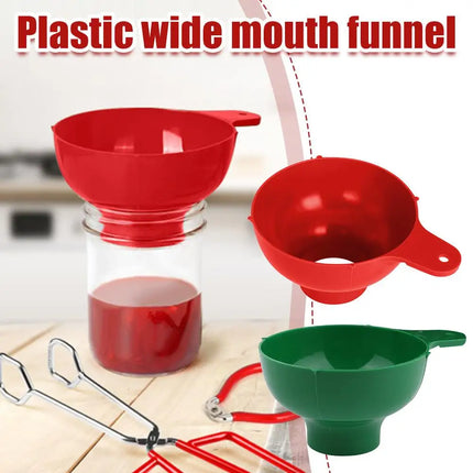 High-end Wide Mouth Funnel Plastic Popular Salad Dressing Liquid Wide Tools Gadgets Mouth Hopper Funnel Kitchen Canning Filter