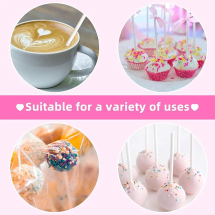 100-1000Pcs Paper Lollipop Sticks Solid Core for Party Dining Chocolate Sugar Candy Lolly Pop Sucker Sticks Cake Pop Stick