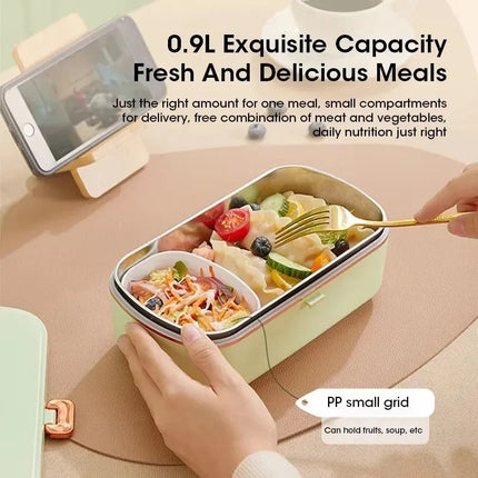 900ML Portable Electric Food Warmer Lunch Box 220V With Removable Stainless Steel Container Food Warmer for Office School