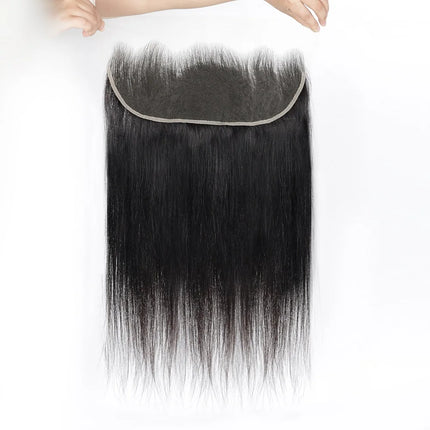 13x6 Transparent Lace Frontal For Women Pre Plucked Bleached Knots Brazilian Hair Lace Frontal