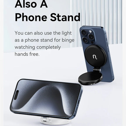 Ulanzi LM19 Mobile Phone Selfie Light Bi-color Pocket LED Magnetic Mini Ring Lamp Photography For iPhone 16 15 Apple 14 13 Pro
