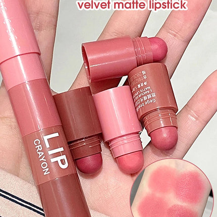 4-Color Matte Velvet Mist Lipstick, 1Pc Waterproof Non-Stick Cup Long-Lasting Wear Lipstick For Women