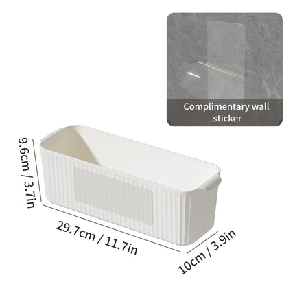 WORTHBUY Multifunctional Cabinet Plastic Storage Rack Punch-Free Wall-mounted Storage Organizer For Kitchen Storage Shelf