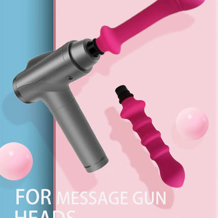 Female Masturbator Fascia Gun Adapter Attachements  Massage Head to silicone Dildo Sex Toys for Women Vibrators Penis Masturbati
