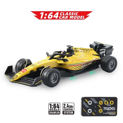 F1 Formula Racing Car 1:64 RC Car mini 2.4G APP Control  Alloy Remote Control Car with Light Toys for Children's Christmas Gifts