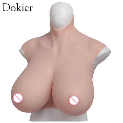 Dokier K Cup Fake Boobs Realistic Silicone Breast Forms For Crossdressing Drag Queen Shemale Crossdresser Transgender Big Boobs - VIBRATEUR