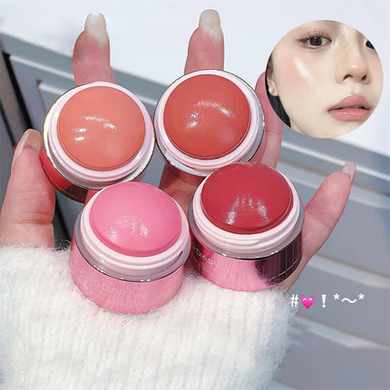 Creamy Pink Red Blush Stick Soft Face Blusher Cream Korean Makeup Peach Cheek Tint Brightening Apricot Contouring Rouge Cosmetic