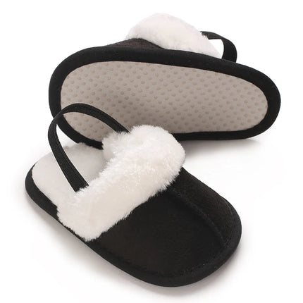 Newborn to 18 Months Children's Woolen Cotton Slippers Soft Soled Warm Baby Casual Shoes Cozy Footwear for Infants