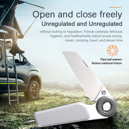 YingQu DP56 Folding Knife 5CR15MOV Stainless Steel Food Grade ABS Handle Outdoor Camping Pocketknives Fruit Cutting Hand Tools