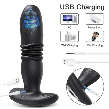 Telescopic Vibrating Anal Plug APP Vibrator Wireless Remote Control Sex Toy Women's Butt Dildo Prostate Massager Anal Plug