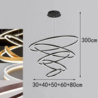 5 rings / gold / Cold White