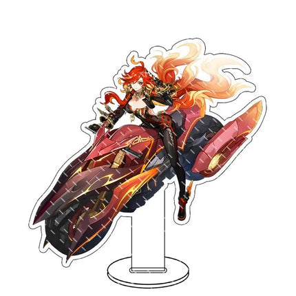 Genshin lmpact Anime Figure Acrylic Stand Lauma Flins Aino Ineffa Model Plate 1pc Desk Decor Standing Sign Game Fans Gifts Key