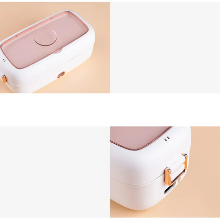 USB Portable Electric Lunch Box 5V 12V 24V Car Truck Camping Work School 220V Food Heated Warmer Container Stainless Steel Set