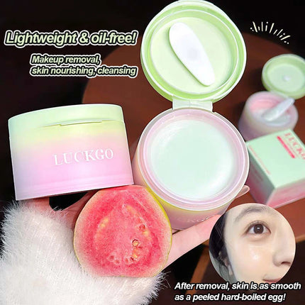 Guava Cleansing Balm,Refreshing Non-Irritating to Eyes, Potato Mud Texture,  Face Skin Care,Deep Cleanse Face Makeup Remover