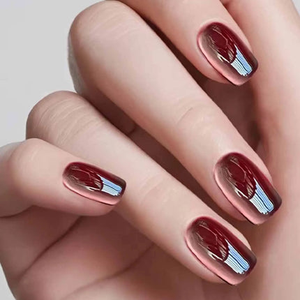 1PC 12ML Drunken Tango Cat Eye Gel Nail Polish 2025 Autumn and Winter Best Selling Mirror Burgundy Glass Beads Nail Art Supplies