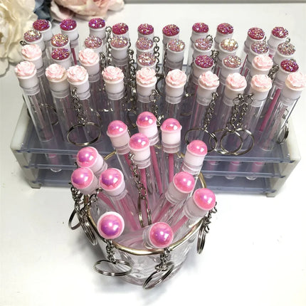 Gold Eyelash Brushes Spoolies Reusable Lash Mascara Wands In Tubes Eyebrow Comb Container Applicators Tools With Keychain