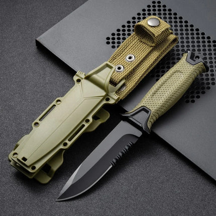 2026 new Outdoor knife camping defense straight knife wilderness survival