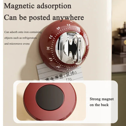 Magnetic Kitchen Timer Manual Countdown Alarm Clock Digital Timer Mechanical Cooking Timer Study Stopwatch Cooking Shower