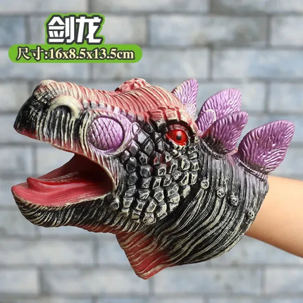 Hand Puppets Dinosaur Head Model Toy T-Rex Dinosaur World Animal Model Action Figures Collection Toy For Kids Soft Toy Gifts