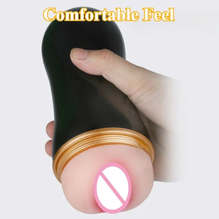 Flesh Textured LIght Lifelike Vagina Vacuum Sucking Men's Masturbator Sex Toy For Men,Soft And Realistic Penis Sex Exerciser