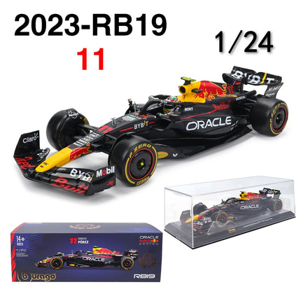 Bburago 1:24 2022~2024 F1 serie various style Red Bull RB19 Gran Premio de Austin SF23 W14 precision model car collection gift