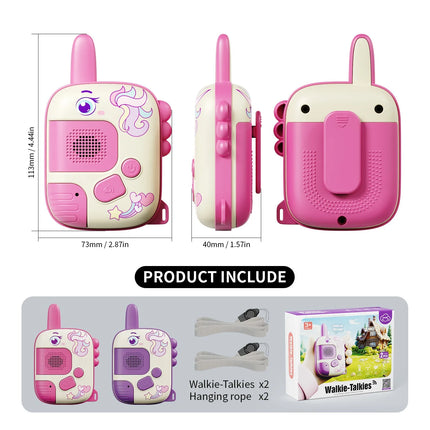Mini Walkie Talkie Toys for 2 Pack, Kids Portable Radio Receiver Walkie Talkies for Indoor Outdoor Camping Hiking Playing Toy