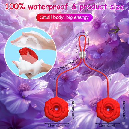9 Vibrate Nipple clip with chain Necklace Silicone Portable Rechargeable Nipple vibrator for Female male couple Adult Sex toys