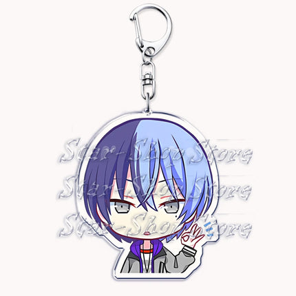 VIRTUAL SINGER Wonderlands Showtime Keychains Keyrings for Accessories Touya Emu Rui Akito Tsukasa Key Chain Jewelry Fans Gifts