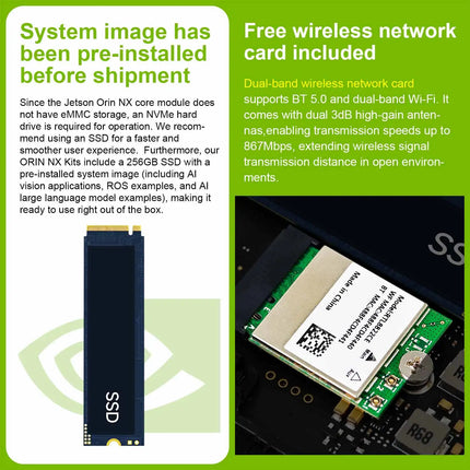 Jetson Orin NX Developer Kit Super Version with 117/157TOPS Computing Power For Embedded Edge Systems 8GB/16GB RAM Deep Learning