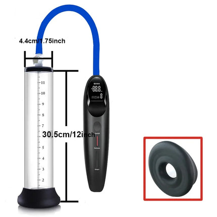 Premium Electric Vacuum Pump for Penis Enlargement Optimal Kpa Suction-Releasing Cycles Male Dick Extender Sex Product for Men