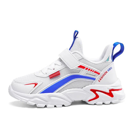 Lightweight Children's Black Sneakers Breathable Mesh for Boys Casual Walking Shoes Non-slip Kid Girls' School Running Shoes
