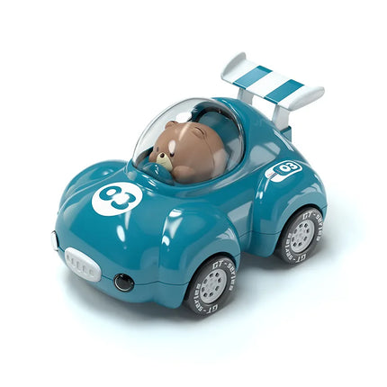 Children's inertia pull-back car lights, car boys and girls luminous sports car, baby baby 1--6 years old toy