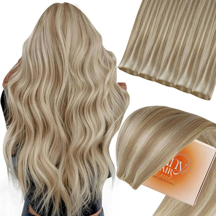 Sunny Hair Genius Weft Hair Extensions Human Hair Sew in Extensions Genius Human Hair Wefts Brazilian Hair For Women