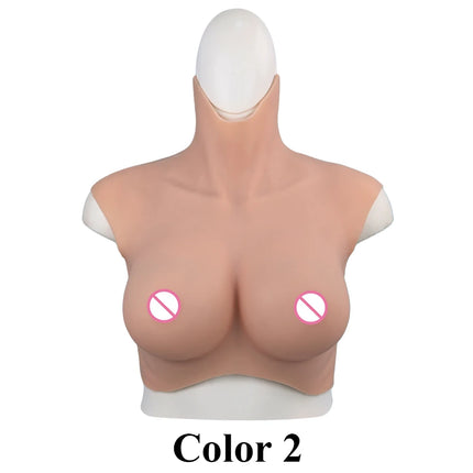 EYUNG 7/9th Boobs Plus Size Breast Cosplay Fake breasts K Cup Crossdressing Silicone Breastplate Fake Meme Crossdresser 50-110kg