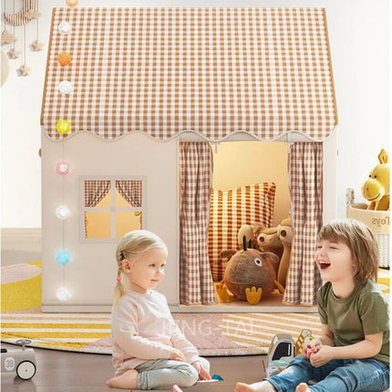 Kid Toys Tent Princess Castle Play House Cubby Children Small House Folding indoor Play tent Baby Tent Solid Frame No Light Ball