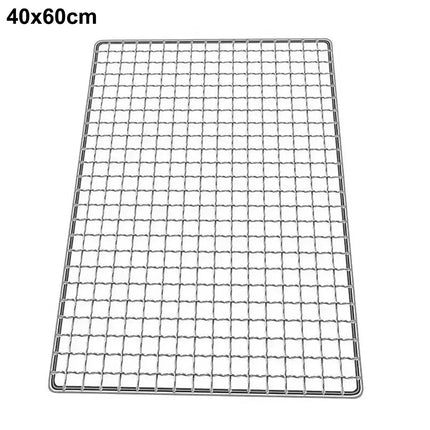 New High Quality Barbecue Net Portable Durable Iron Wire Grill Racks Reusable Square Grill Net Nonstick Roast Grate Net