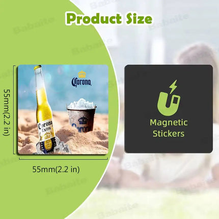 C-Corona E-Extra Beer Magnet Products Personalized Sublimation Fridge Refrigerator Magnets For Kitchen