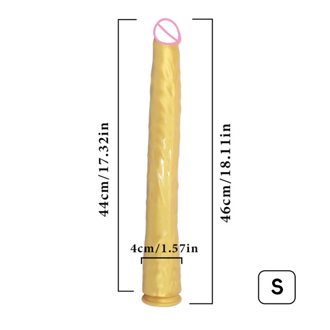 Extra Long Butt Plug Realistic Dildo Head Thread Silicone G-Spot Stimulator Vagina Masturbator Adult Sex Toys For Women Men Gay