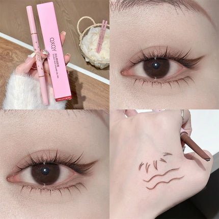 Punk Red Eyebrow & Eyeliner Gel 2 In 1 With Angled Brush Smudge-Proof Waterproof Creamy Smooth for Brows & Under Eye Makeup