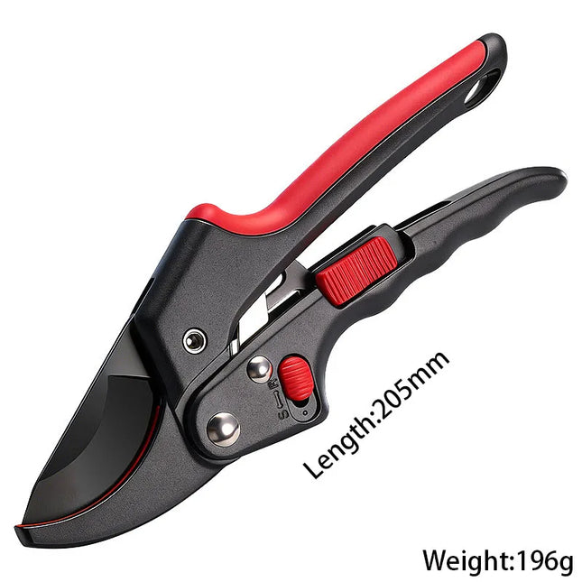 Heavy Duty Ratchet Pruning Shears Garden Loppers Branch Cutter Labor Saving Fruit Tree Trimming Scissors Landscape Gardening Too