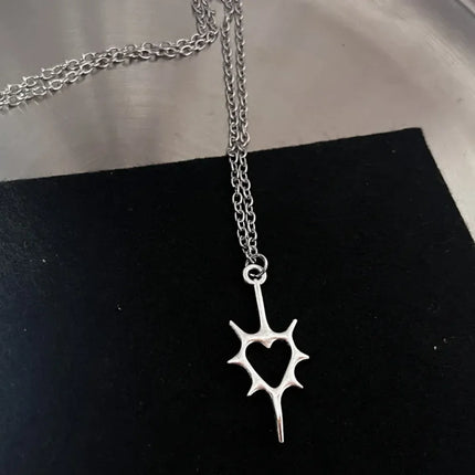 Music Note Heart Necklace of Treble and Bass Clef Women Infinity Love Charm Pendant Necklace Stainless Steel Jewelry Gift