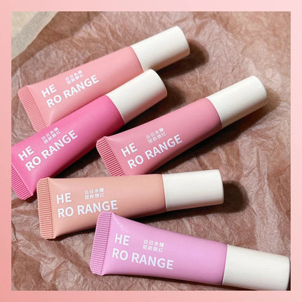 Monochrome Liquid Blusher Lightweight Color Rendering Natural Brighten Matte Rouge Blush Waterproof Facial Contouring Cosmetics