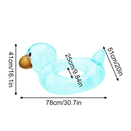 1PC Funny Duck Pool Floats, Rubber Ducks Floatie, Inflatable Tube Swim Ring Giant for Summer Beach Swimming Pool Carnival