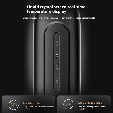 Professional Men's Hair Straightener 13mm Narrow Panel 2 in 1 Straighten and Curl  Display Anti Scald Portable Gift Box