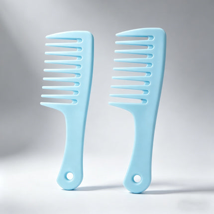 2pcs hair comb, thick wide tooth comb, heat-resistant hair comb, portable and compact design, Special for real hair wigs