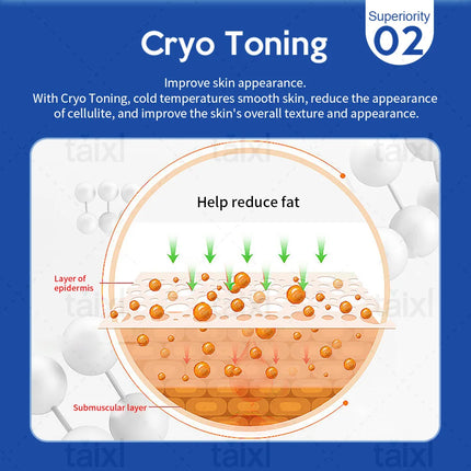 New Tshock Cold and Hot Skin Firming Cryo Facial Portable for Fat Reduction Skin Tightening Body Contouring and Body Slimming