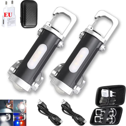 Mini Keychain Light Multi-Functional Portable Outdoor Hook Pocket Floodlight Flashlight - Durable LED Lighting Tool