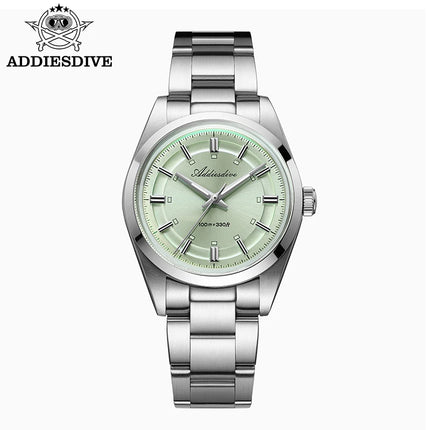 ADDIESDIVE 2026 New Luxury Men Analog Watch VH31 Bubble Glass Quartz Watch 10Bar BGW9 Luminous Steel Personalized Watch AD2515