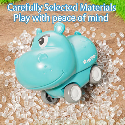 Hippo Push Car, Cute Pet Animal Toy Car, Cute Cartoon Animal Toy Car, Parent-Child Interaction